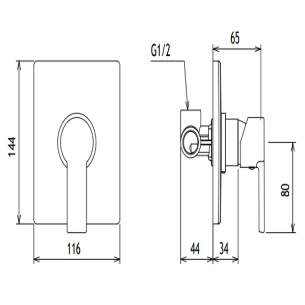 Μπαταρία Εντοιχισμού Italia 1 εξόδου
