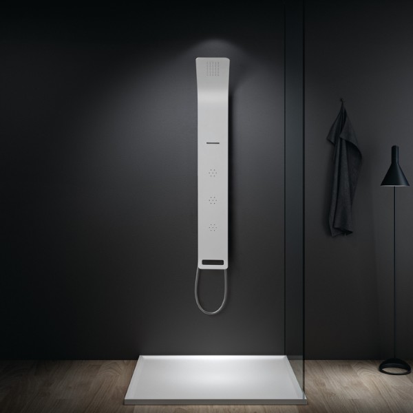 Στήλη Ντους-Υδρομασάζ Icos Astrea White Matt