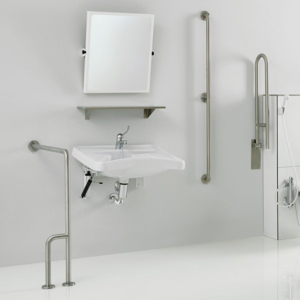 Μπάρα τοίχου-δαπέδου δεξιά Inox