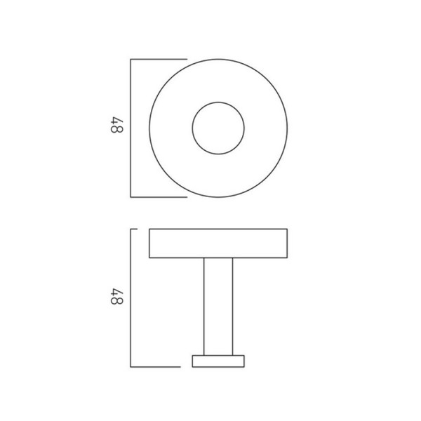 Άγκιστρο Μονό Spa Brushed Bronze IND-SPA186