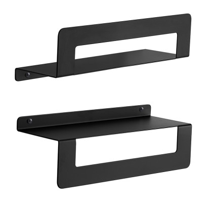 Πετσετοθήκη-Ραφιέρα Cielo 30cm Black Matt Gedy