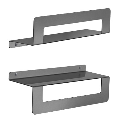 Πετσετοθήκη-Ραφιέρα Cielo 30cm Gun Metal Gedy