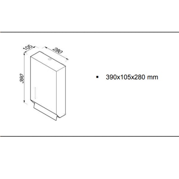 Θήκη για χειροπετσέτες Geesa Inox 1231