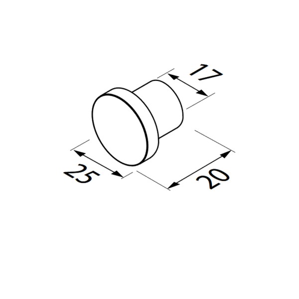 Άγκιστρο μονό Opal Black Brushed 2cm