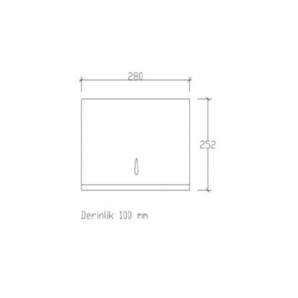 Θήκη για χαρτοπετσέτες Inox SS304 81031