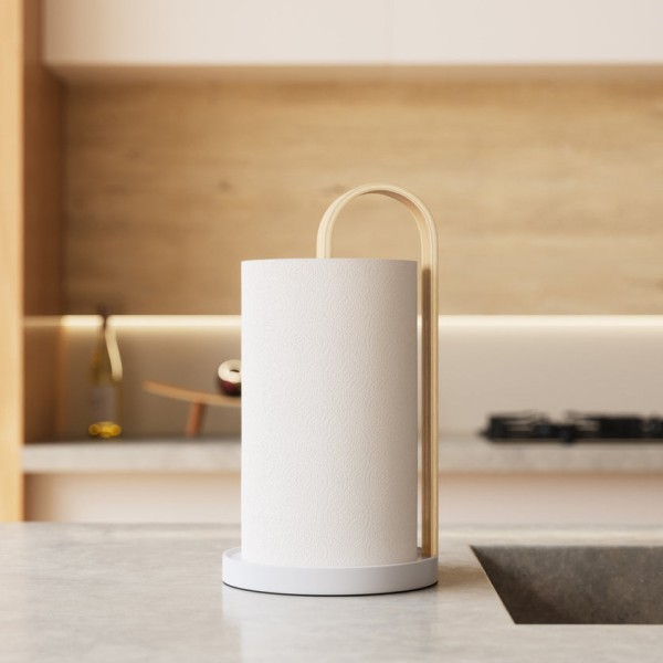 Βάση για χαρτί κουζίνας Bellwood White-Natural 1022358-668