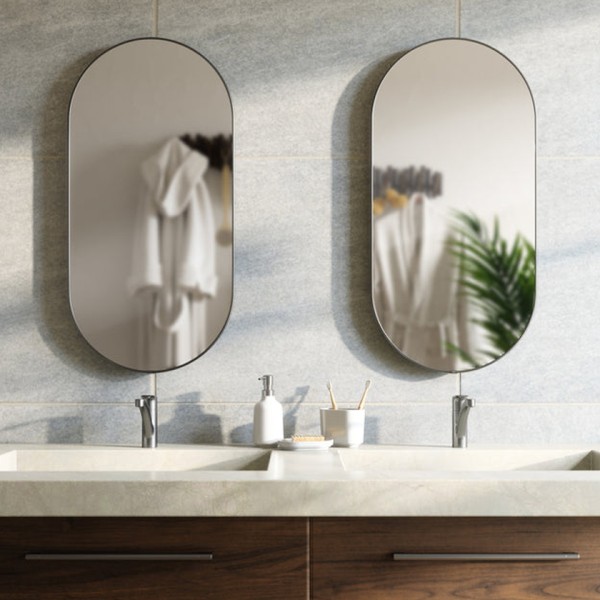 Καθρέπτης Hubba Mirror Titanium 45x91 cm Umbra 1023468-624
