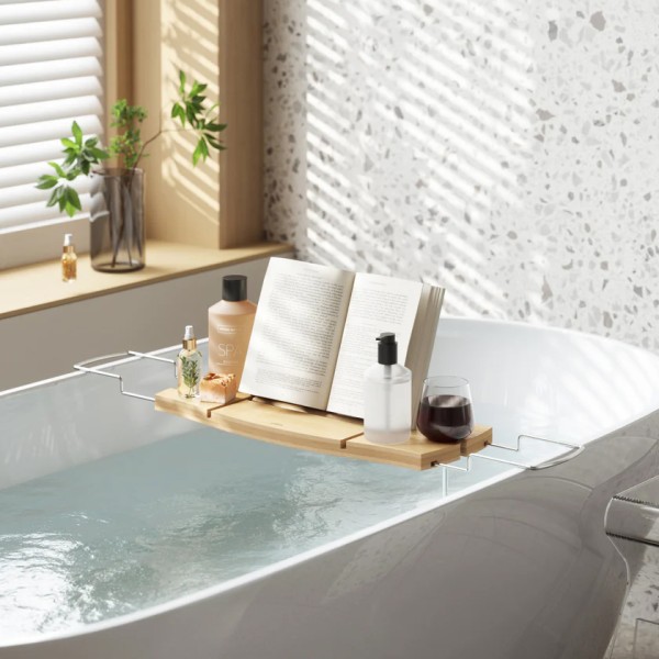 Δίσκος μπανιέρας Aquala Bathtub Caddy and Tray Natural Umbra