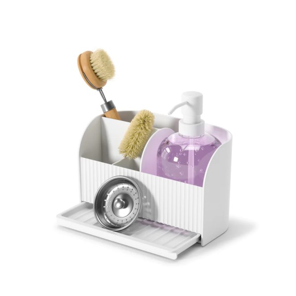 Θήκη Οργάνωσης Κουζίνας με Ντισπενσερ Sling Caddy Λευκό Umbra