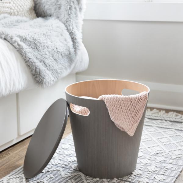 Σκαμπό / Αποθηκευτικός χώρος Woodrow Gray Umbra