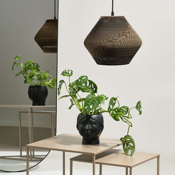 Διακοσμητικο πήλινο βάζο Haga 14302 19.5x17.8x21.3 Cm