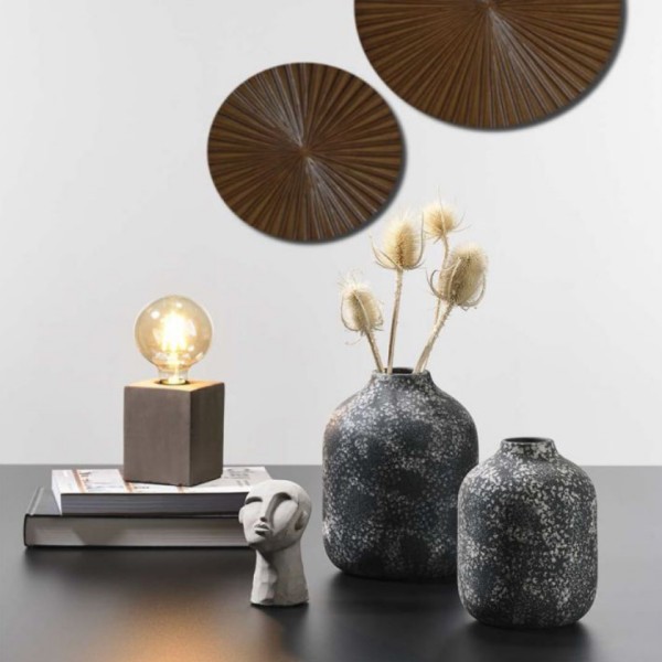 Σετ 3τμχ Διακοσμητικές φιγούρες ανθρώπου από τσιμέντο 8.5x8.5x15cm  341468