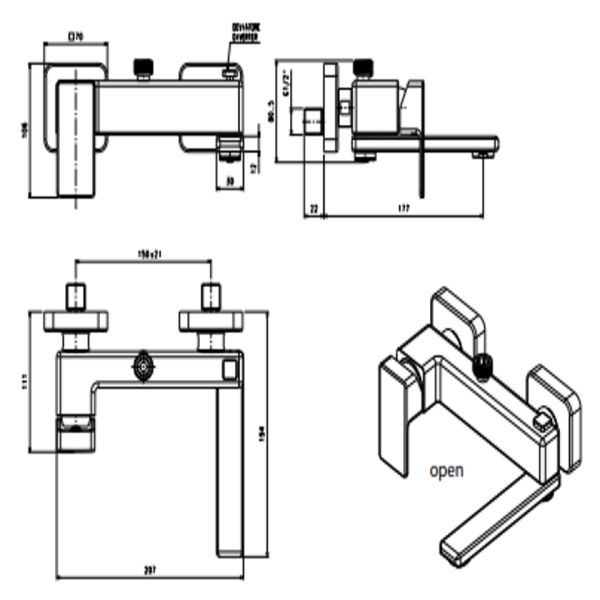 Στήλη ντους Profili Plus