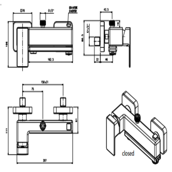 Στήλη ντους Profili Plus