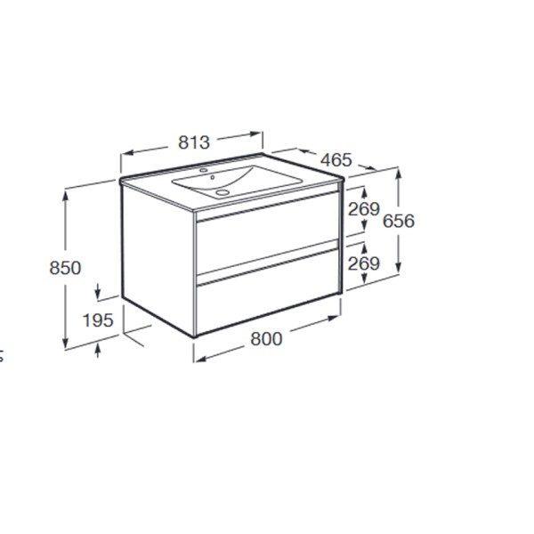 Έπιπλο Claudia 80 cm
