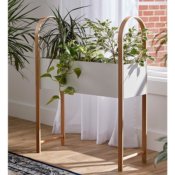 Ζαρντινιέρα με ξύλινη βάση Bellwood Storage Planter Umbra