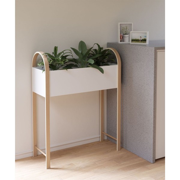 Ζαρντινιέρα με ξύλινη βάση Bellwood Storage Planter Umbra