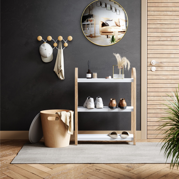 Ράφι Τριών Επιπέδων Bellwood Freestand White Natural  Umbra