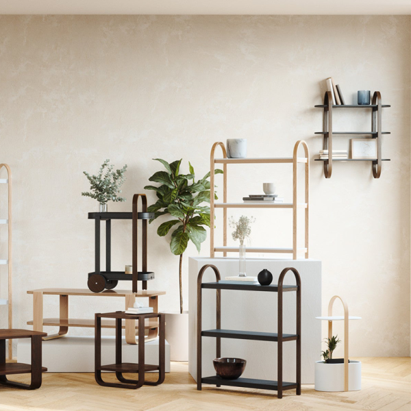 Ράφι Τριών Επιπέδων Bellwood Freestand Black Wallnut  Umbra