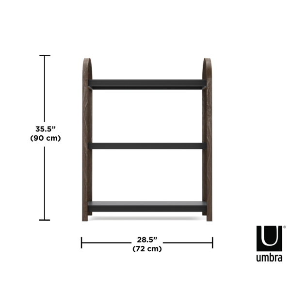 Ράφι Τριών Επιπέδων Bellwood Freestand Black Wallnut  Umbra