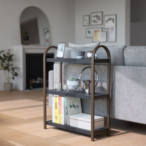 Ράφι Τριών Επιπέδων Bellwood Freestand Black Wallnut  Umbra