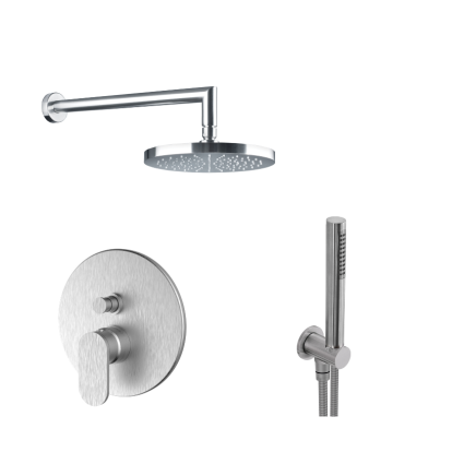 Σετ εντοιχισμού ντους Slim Inox