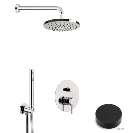 Σετ εντοιχισμού ντους Mariani Next Black Matt 17BNS