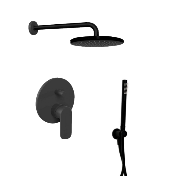 Σετ εντοιχισμού ντους Sphera Nero Opaco