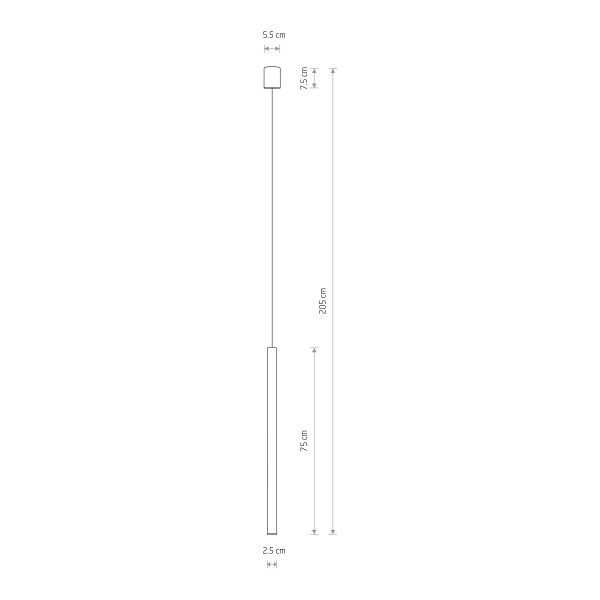 Φωτιστικό οροφής Laser 750 Black