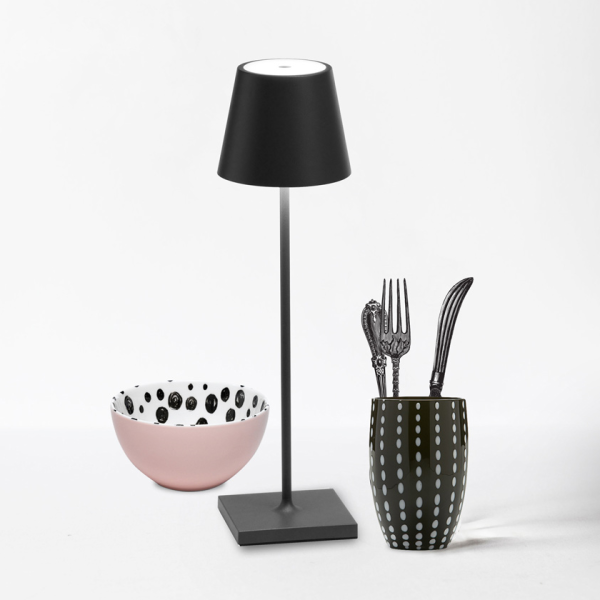 Επιτραπέζιο φωτιστικό Poldina Dark Grey