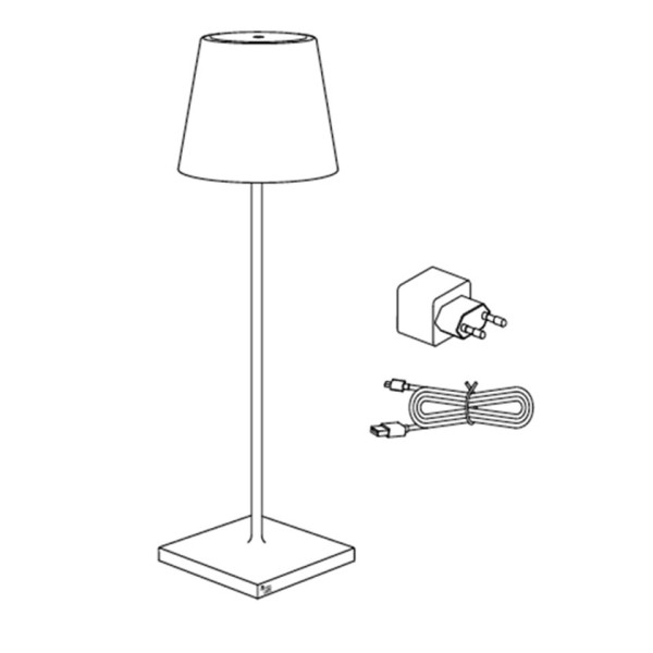 Επιτραπέζιο φωτιστικό Poldina Dark Grey