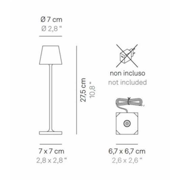 Επιτραπέζιο φωτιστικό Poldina Micro White