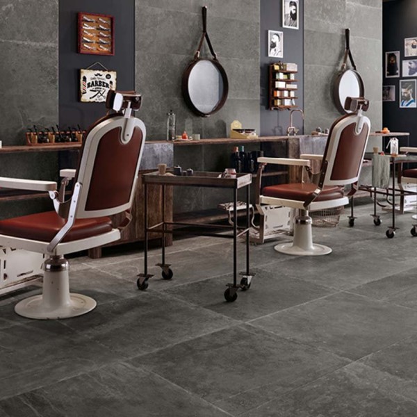 Πλακακι Groove Mistique Black 80x80 cm