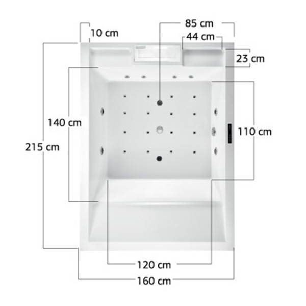 Mini πισίνα Spa Queen