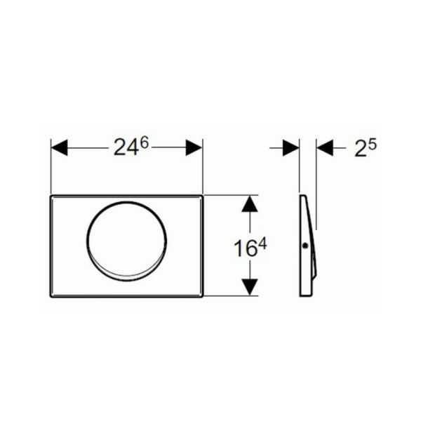 Πλακέτα Delta 15 Geberit