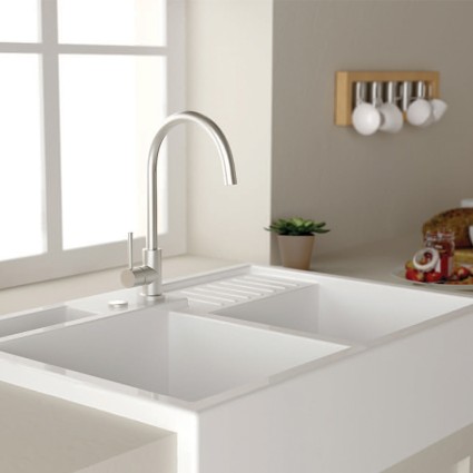 Μπαταρία νεροχύτη ανοξείδωτη Steel