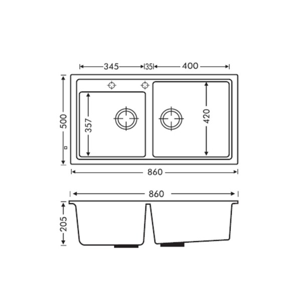 Νεροχύτης Lexus N-200