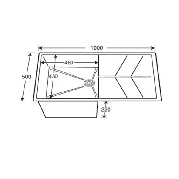 Νεροχύτης Status D-100L