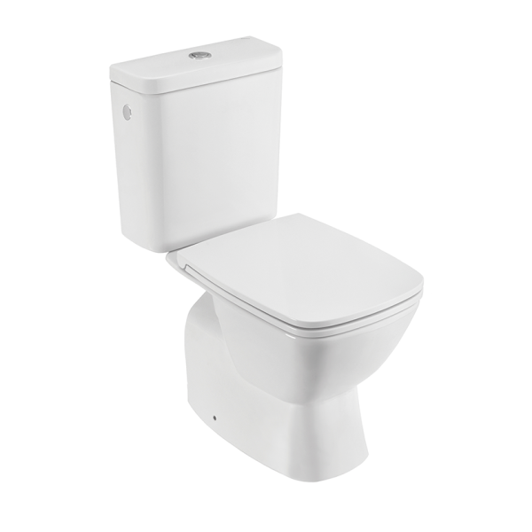 Fayans Λεκάνη HappySmart Block Soft Close Rimless by Roca