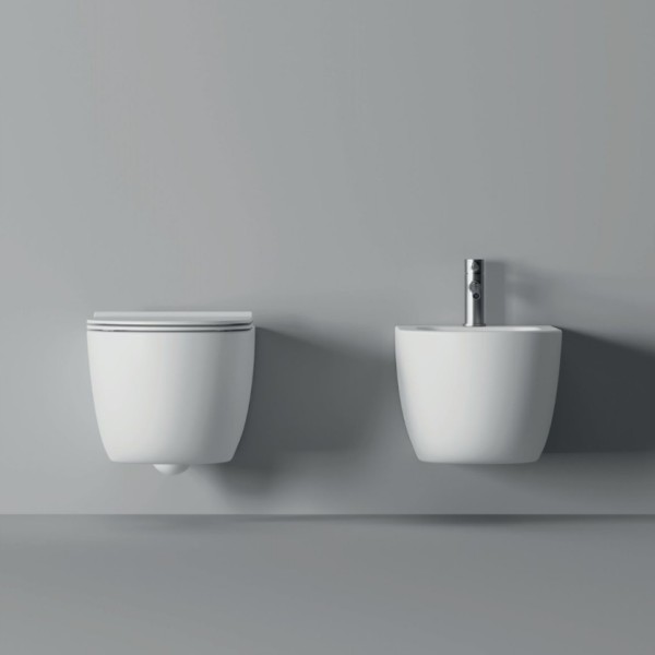 Λεκάνη Κρεμαστή Unica 55 white matt