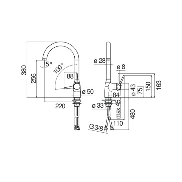 Μπαταρία νεροχύτη Mania