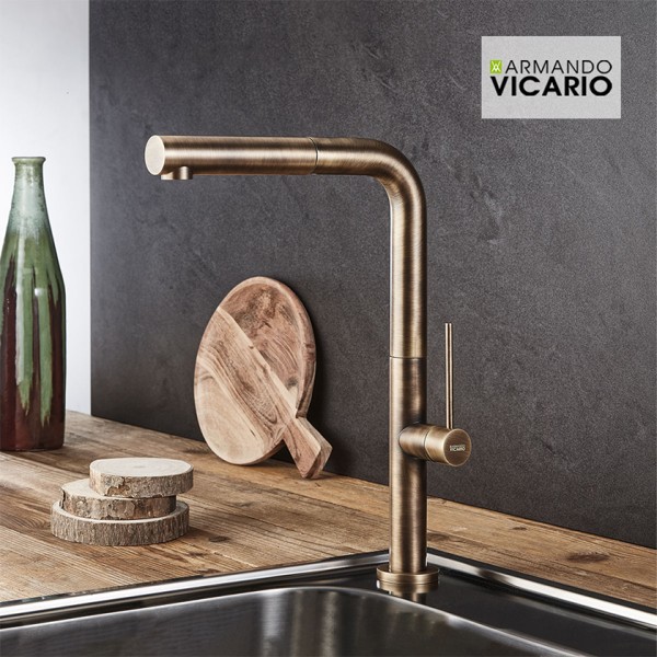 Μπαταρία νεροχύτη Tozo Antique Brass 