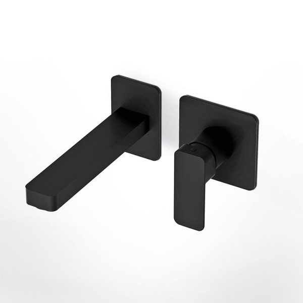 Μπαταρία Νιπτήρος Εντοιχισμού Quadra Black Matt