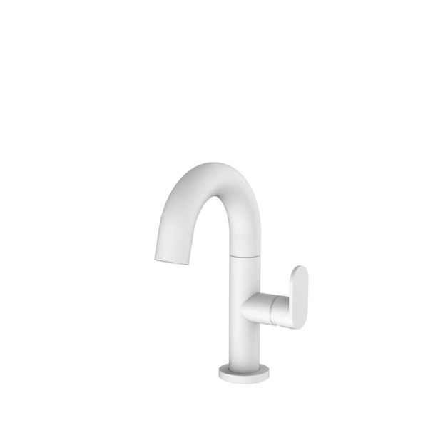 Μπαταρία νιπτήρος κοντή Slim White Matt 500010-300