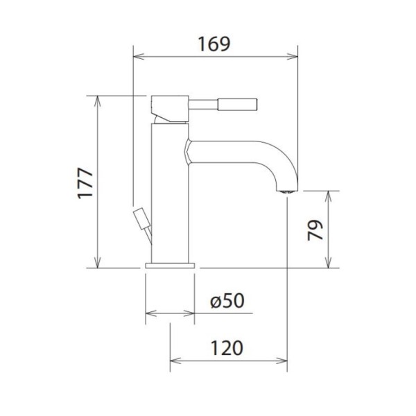 Μπαταρία νιπτήρος New Tech White Matt 12007