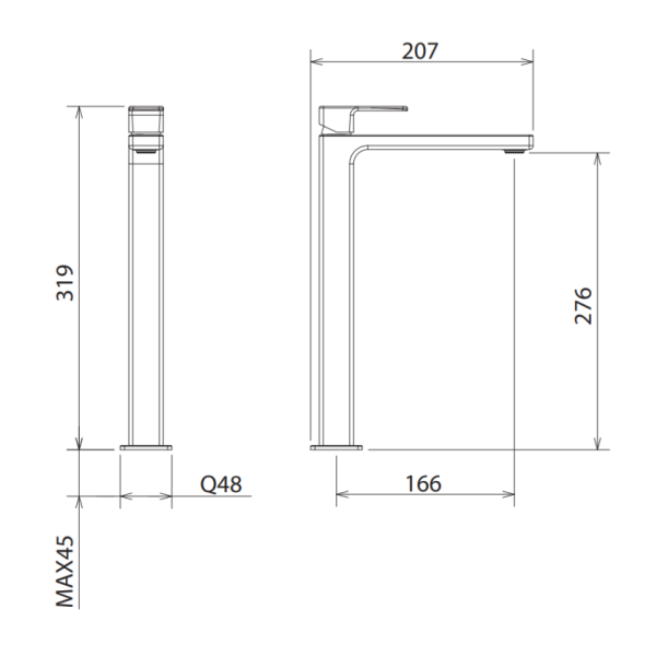 Μπαταρία νιπτήρος Profili