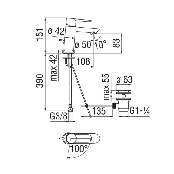 Μπαταρία νιπτήρος Sand SAE99118/1CR