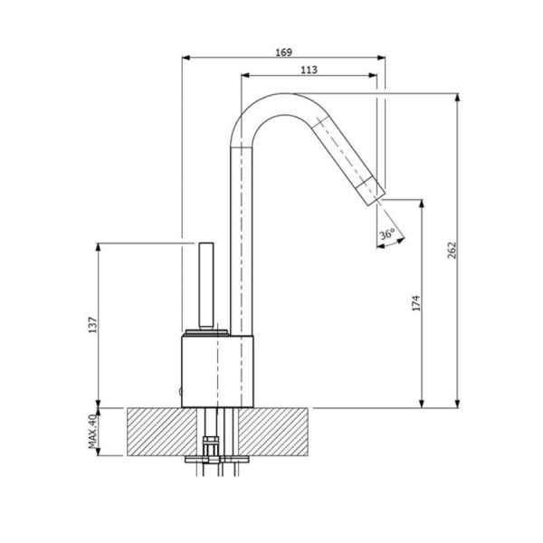 Μπαταρία νιπτήρος Natura