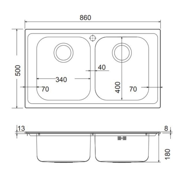 Νεροχύτης Venezia 8330