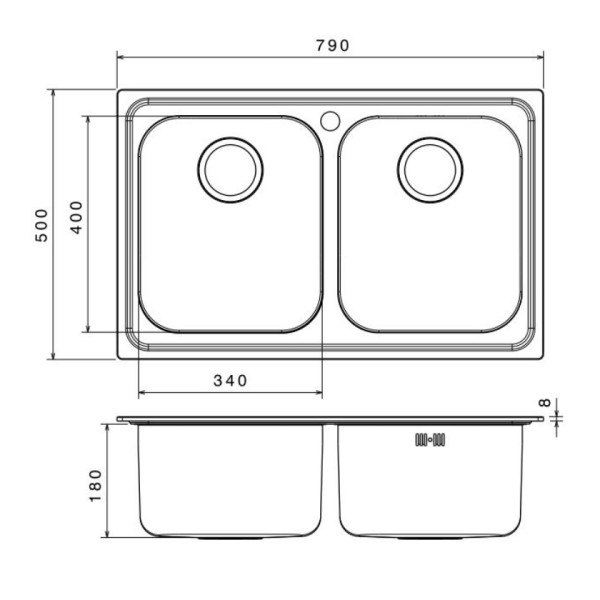 Νεροχύτης Apell Anniversario 8380
